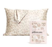 Kitsch Funda de Almohada de Satin con Cremallera para Cabello y Piel, Más Suave Que la Seda, Funda Fresca, Lavable a Máquina, Sin Arrugas, Tamaño Estándar 19"x26", Leopardo.