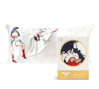 Kitsch Wonder Woman (Believe in Wonder) - Funda de Almohada de satén con Cremallera, más Suave Que la Seda, refrescante, de Lujo para Cabello y Piel, prevención de Arrugas, tamaño King (48 x 91 cm)