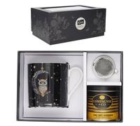 KIUB JUEGO TAZA BUHO 425ML + INFUSOR + LATA DE TE + CAJA REGALO COLLECTION COFFRETS BUG ART 8x7x11 Cms.