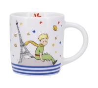 KIUB - Taza de café espresso de porcelana (Le Petit Prince, Torre Eiffel, estrellas)