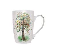 KIUB TAZA XL 445 ML + CAJA REGALO BUHOS COLLECTION PORTFOLIO CHOUETTES 13x8x13 Cms.