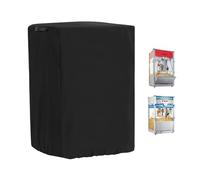 Kivivaka 210D - Funda protectora para máquina de palomitas de maíz, impermeable, resistente al viento, a prueba de polvo, con cordón, para uso en interiores y exteriores, color negro