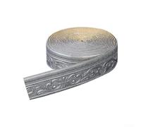 Kivivaka Borde de papel tapiz para despegar y empapelar, 10 m de largo, moldura flexible para riel de silla y riel Dado, moldura de pared 3D, 8 cm de ancho, fácil de instalar (gris)