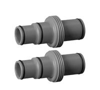 Kivivaka Conector de manguera de piscina de 38 mm y 32 mm para sistemas de filtro Intex y arena, en forma de T para adaptador de polipropileno con abrazaderas de acero inoxidable, conexión segura