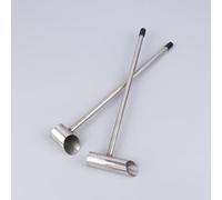 Kivivaka Cuchara de algodón de acero inoxidable para máquina de malvaviscos, cuchara alimentadora de azúcar con agarre ergonómico