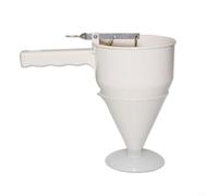 Kivivaka Embudo dispensador de masa con émbolo para panqueques, crepes y takoyaki, utensilio de cocina ABS para verter con precisión glaseado y salsas, (A)