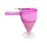 Kivivaka Embudo dispensador de masa con émbolo para panqueques, crepes y takoyaki, utensilio de cocina ABS para verter con precisión glaseado y salsas, (B)