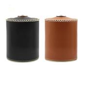 Kivivaka Funda de cuero retro para depósito de gas para camping | Funda protectora para tanques de estufa al aire libre, funda de piel sintética duradera con costuras, color negro