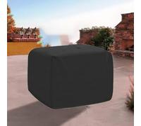 Kivivaka Funda impermeable para cortacésped robótico, tela Oxford 210D/420D, UV y resistente al viento para protección con cordón para cortacésped, color negro, 210D, 94 x 63,5 x 46 cm