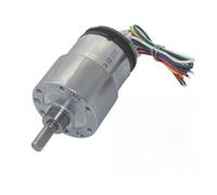 Kivivaka High Torque JGB37-520 DC 12 V Motor de engranajes con codificador, motor de reducción de velocidad, robot de barrido