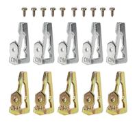 Kivivaka Interruptor de tiempo de repuesto 156T1978A para temporizadores Intermatic serie T100, modelos T101 T102 T103 T104, unidades de viaje de metal dorado plateado y tornillos de fijación, 10