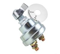 Kivivaka Kit de interruptor maestro de batería de 12-24 V 200 A con luz indicadora, desconexión de energía ignífuga para coche, barco, caravana y furgoneta (2 pines)