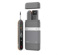 Kivivaka Kit de soldador USB recargable con pantalla LCD digital, herramienta de soldadura portátil de 1400 mAh, temperatura ajustable para mantenimiento de placa de circuito (gris)