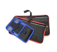 Kivivaka Oxford - Bolsa de almacenamiento para brocas de tela con 24/30/55 ranuras para puntas de destornillador, bolsa organizadora portátil para carpintero, bricolaje, comerciantes