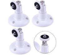 Kivivaka Paquete de 3 soportes de pared de seguridad para Arlo for Pro, para Wyze Cam Pan, soporte giratorio de 90 grados, instalación sin taladro, color blanco