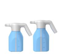 Kivivaka Pulverizador eléctrico de jardín, botella de spray recargable por USB con modos de niebla y chorro duales, riego ergonómico de 2 L para limpiar plantas de lata, patio, color azul