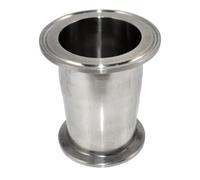 Kivivaka Reductor de tubería sanitaria de 3.5 a 4 pulgadas, virola de triple abrazadera, 304 para montaje concéntrico de acero inoxidable, alimentos, cerveza, lácteos