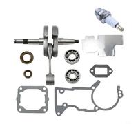 Kivivaka Rodamientos de cigüeñal Junta de sellos de aceite y kit de chispa para MS440 MS460 Motosierra Reemplazo PN 11280300406 (C)