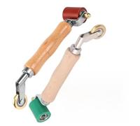 Kivivaka Rodillo de costura profesional de 40 mm con punta de latón de 30 mm, PVC TPO EPDM, herramienta de soldadura de suelos de vinilo, mango de madera
