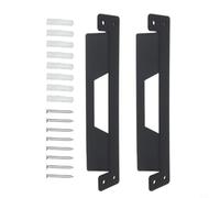 Kivivaka Soportes de montaje de hierro resistentes para ToughBuilt para sistema Stacktech, pequeños tacos de pared de metal para organización de caja de herramientas, acabado negro (2 piezas)