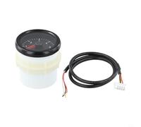 Kivivaka Tacómetro eléctrico de 52 mm 0-6000 RPM para motores diésel, medidor de tablero de instrumentos, diseño resistente, fácil de instalar para equipos de patio