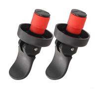Kivivaka Tapón de sellado manual de botellas de presión hermética, tapa sin fugas, compatible con champán, cerveza, aceite de cocina y vinagre, accesorio de barra de goma de polipropileno negro, juego