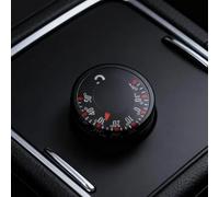 Kivivaka Termómetro para coche, medidor preciso de temperatura -20 °C a 70 °C, impermeable, ABS, esfera compacta, salpicadero, parabrisas, nevera, armario, color negro