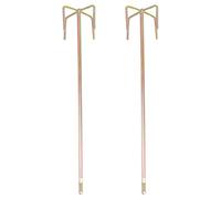KJHBV 2 Varillas Mezcladoras de Aleación Reutilizables y Resistentes para Pintura y Cemento, Accesorios para Taladros Eléctricos en Hogar y Obra