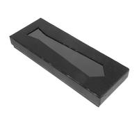 KJHBV Caja Organizadora de Corbatas Negra Textura de Almacenamiento Conveniente de Pañuelos y Corbatas para Hombre en y Celebraciones