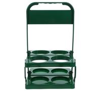 KJHBV Cesta para Botellas de Cerveza Plegable, Porta Cerveza, PP, Verde, Compartimentos Amplios, para Uvas y Vino Embotellado, Picnic y Fiesta Especial