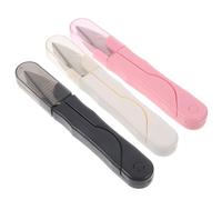 KJHBV Cortahilos Compactas Fáciles de Llevar de Acero Inoxidable y Abs 3 Tijeras en Forma Color Aleatorio para Costura para Manualidades y Bordado