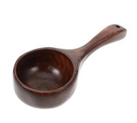 KJHBV Cuchara de Madera para Agua de Zhennan, Redonda y Versátil, Diseño Marrón para Uso Doméstico en Cocina y Casa