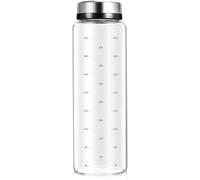 KJHBV Frasco Giratorio de Vidrio para Condimentos Tapa de Acero Inoxidable, Capacidad 500ml, Fácil de Usar, Adecuado para Restaurante y Cocina
