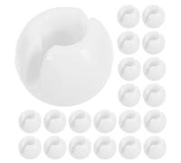 KJHBV Kit de Instalación de Persianas 40 Topes de Cadena de Cuentas en Plástico Blanco para Persianas Verticales y Enrollables, Fácil de Reemplazar y Sujetar Firmemente