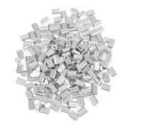 KJHBV Manguitos Diseño de Doble Tubo de Engarce de Aluminio Fácil Aplicación 200 para Cables y Cuerdas de Alambre para Tareas de Crimpeo de Cables