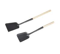 KJHBV Pala de Chimenea y Parrilla de 2 Piezas Mango Largo, Material de Madera y Metal, Diseño Ligero y Agarre Cómodo para Uso Hogar