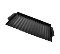 KJHBV Plato para Asar para Barbacoa, Acero al Carbono Negro, Fácil Limpieza | Bandeja Multiusos, Uso Exterior, sin Rebabas, Resistente al Óxido, Fácil y Manejar