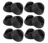 KJHBV Protectores Antideslizantes Negros para Patas de Mesa y Silla, Fundas de Plástico Resistentes, 16 Piezas Ideales para Restaurante y Librería Varios Estilos
