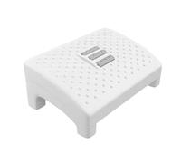 KJHBV Reposapiés Rodillo de Masaje y Protección Antideslizante de Plástico Blanco Diseño Simple y Ergonómico para Aliviar la Fatiga para Oficina y Hogar