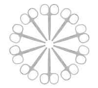 KJHBV Tijeras para Corte de Precisión 12 de Laboratorio de Acero Inoxidable Punta Redonda y Puntiaguda Uso Versátil en Recolección de Muestras y Escuelas
