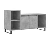KKgypkn Armario para TV gris hormigón 100 x 35 x 55 cm de material de madera con 5 compartimentos, color gris 100 cm de ancho y 35 de profundidad para un almacenamiento óptimo