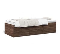 KKgypkn Cama de día extensible 2 en 1 con 6 cajones sin colchón de 75 x 190 cm, sofá cama resistente como sofá o cama de invitados con espacio de almacenamiento, marco de madera estable para salón