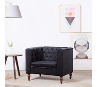 KKgypkn Elegante sillón de salón con cierre de botón y cómodos reposabrazos de terciopelo suave