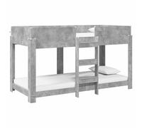 KKgypkn Litera para niños de hormigón gris 90 x 200 cm de material de madera que ahorra espacio cuna con dos plazas para dormir, diseño moderno para habitación infantil