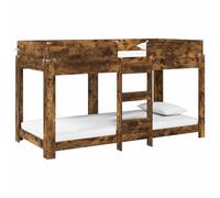 KKgypkn Litera para niños de roble ahumado, 90 x 190 cm, moderna litera para habitación infantil, hecha de material de madera resistente, ahorra espacio con dos plazas para dormir y marco estable