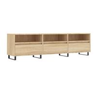 KKgypkn Mueble para TV Sonoma roble 150 x 30 x 44,5 cm de madera con 6 compartimentos, mueble de TV de roble Sonoma, 150 cm de ancho, para salón, mueble de TV 150 x 30 x 44,5 cm, material de madera