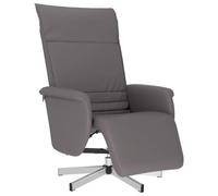 KKgypkn Sillón de relax con asiento acolchado grueso, cómodo sillón de descanso con reposapiés y sillón relax giratorio 360 grados con funda de piel sintética
