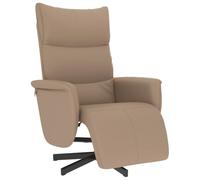 KKgypkn Sillón relax de piel sintética con respaldo y reposapiés ajustables, cómodo sillón con acolchado grueso para una experiencia de asiento agradable, giratorio 360 grados con manual