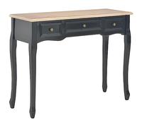 KKgypkn Tocador blanco con cajones como consola con tres cajones en blanco - Elegante tocador MDF con tres cajones