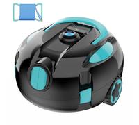 KKI Limpiador robótico de piscina, robot aspirador inalámbrico para piscinas enterradas y sobre el suelo, estacionamiento automático, hasta 65 pies/1100 pies cuadrados (rodillo)